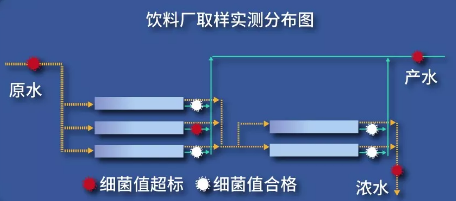 饮料厂取样实测分布图